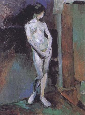 Henri Matisse Standing Model-Blue Academy (mk35) oil painting image